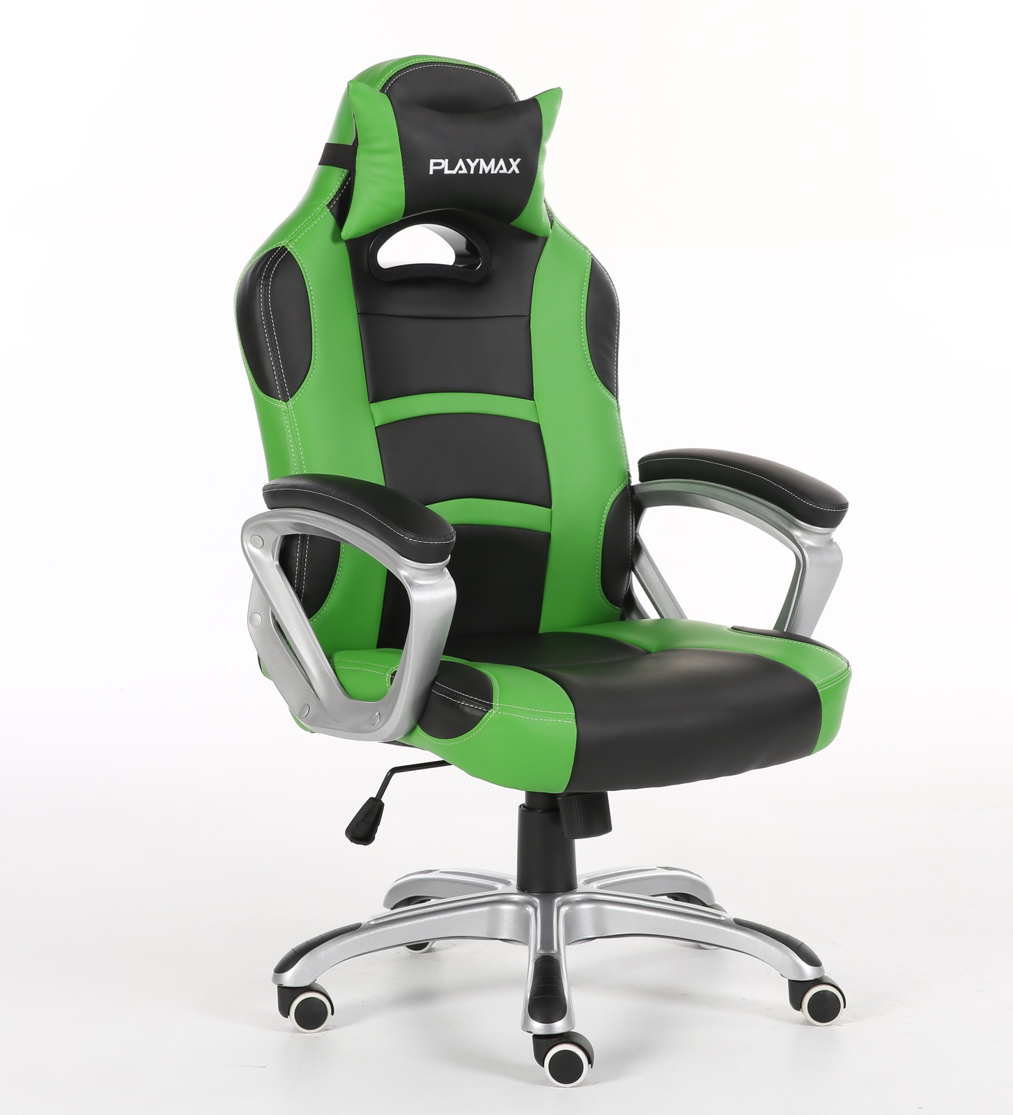 Playmax Gaming Chair Green and Black for image
