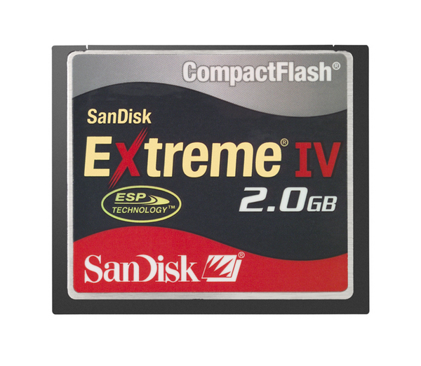 SanDisk Compact Flash Extreme IV 2048MB (2GB)  Memory image