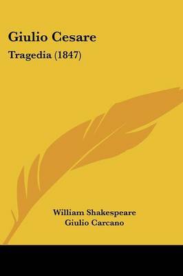 Giulio Cesare: Tragedia (1847) by William Shakespeare image