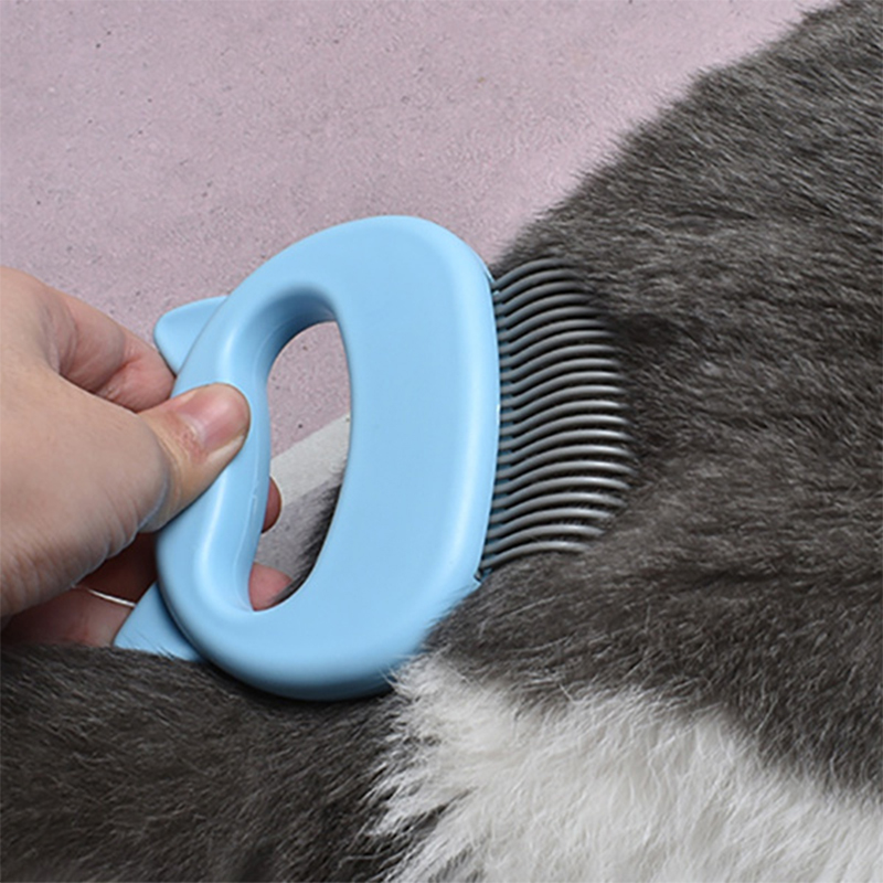 Long-Haired/ Short-Haired - Pet Comb (Blue) image