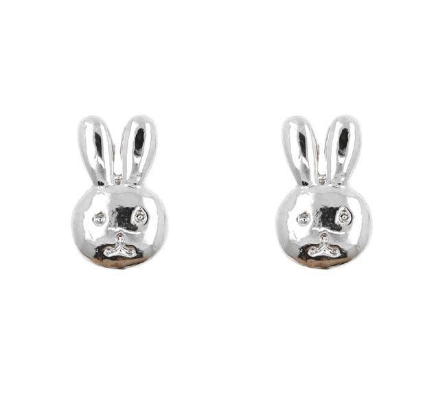 Bunny Bubble Earring - Silver image