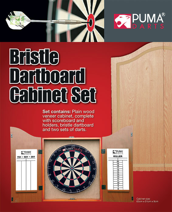 Buy Puma Bristle Dartboard And Cabinet Set At Mighty Ape Australia