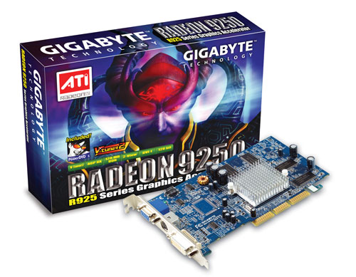 Gigabyte Graphics Card Radeon R9250 128M 64b AGP image