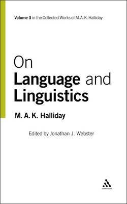 On Language on Hardback by HALLIDAY