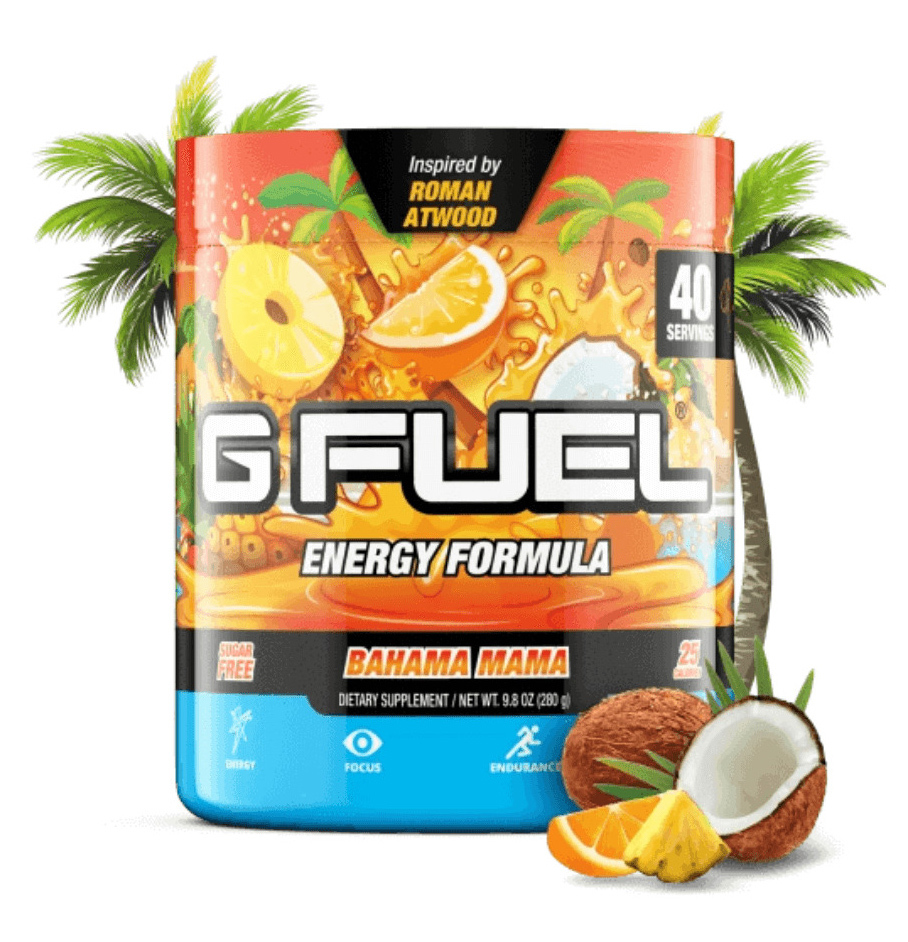 G FUEL Energy Formula - Roman Atwood's Bahama Mama (40 Servings) image