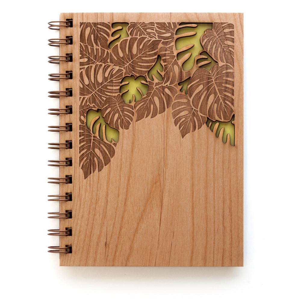 Cardtorial Wooden Journal - Philodendron image