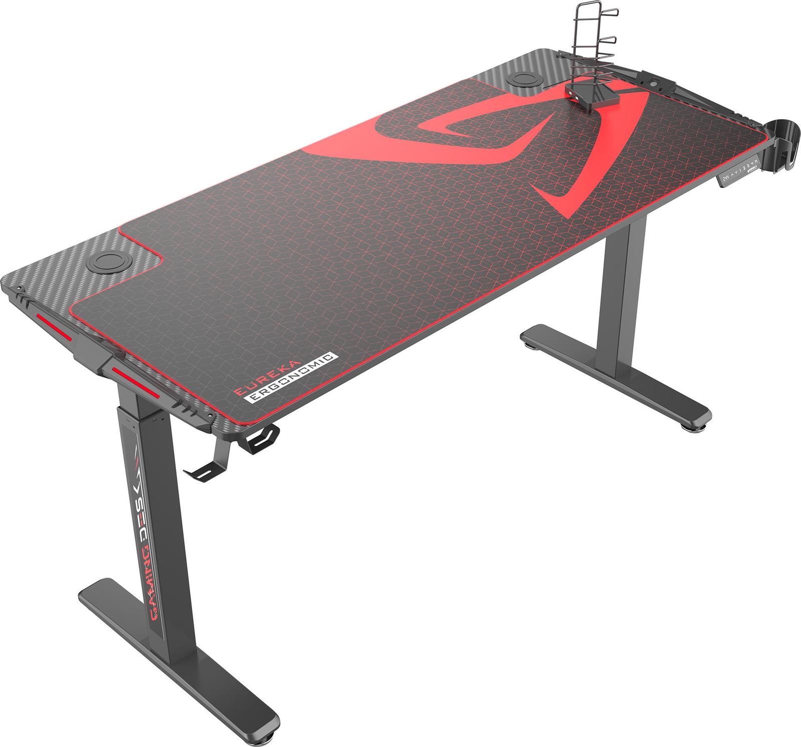 Eureka Ergonomic Height Adjustable Gaming Desk with RGB Light Buy