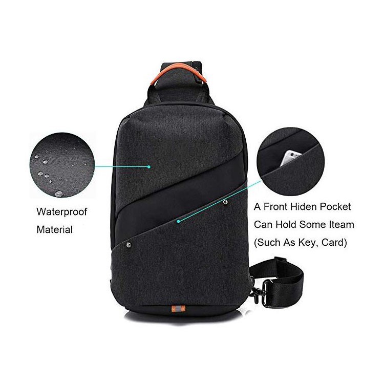 Crossbody Sling Backpack Black at Mighty Ape NZ