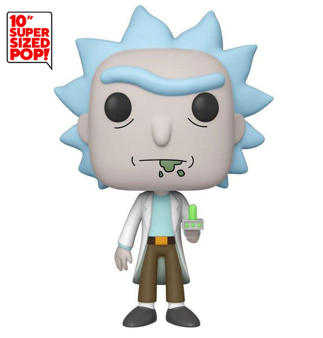 Rick & Morty: Rick (with Portal Gun) - 10" Super Sized Pop! Vinyl Figure