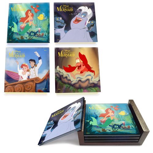 The Little Mermaid: StarFire Prints Glass Coaster Set image