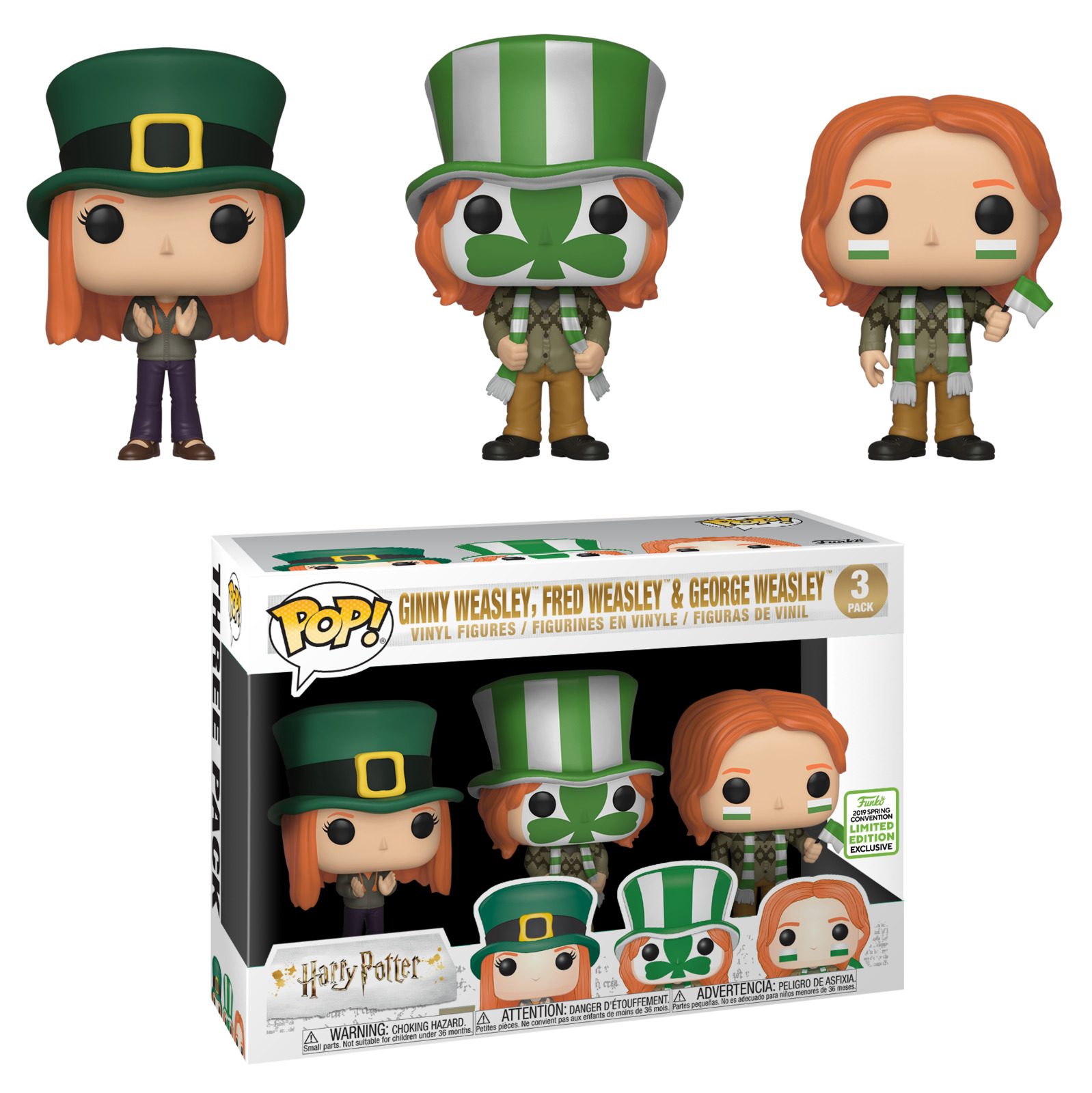 Harry Potter: Weasley's World Cup - Pop! Vinyl 3-Pack image