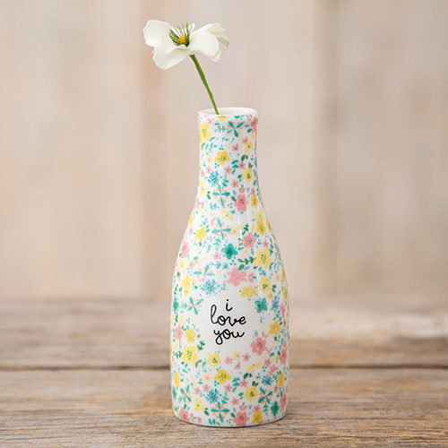Natural Life: Floral Bud Vase - I Love You image