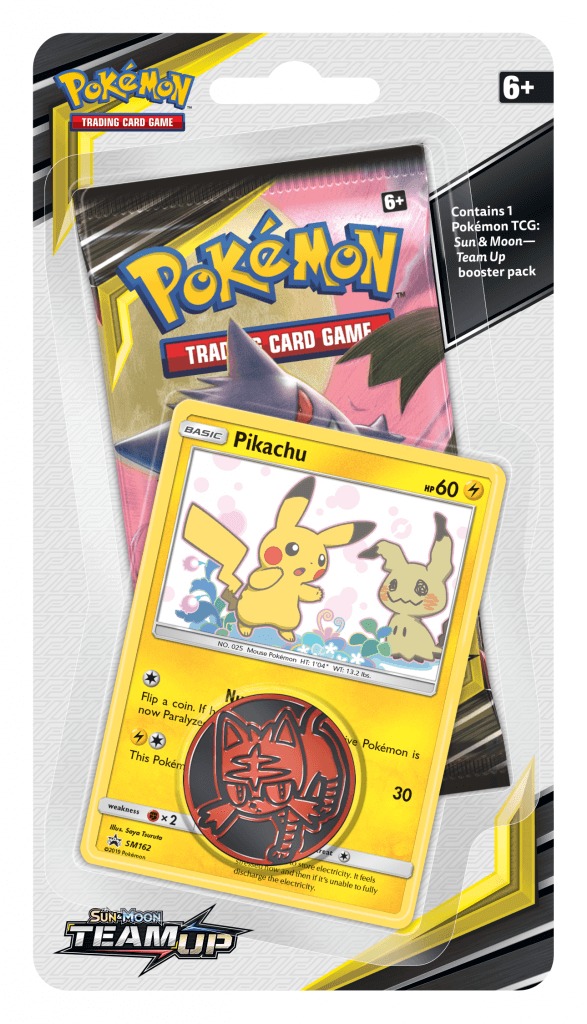 Pokemon TCG: Sun & Moon Team Up - Checklane Blister (Pikachu) image
