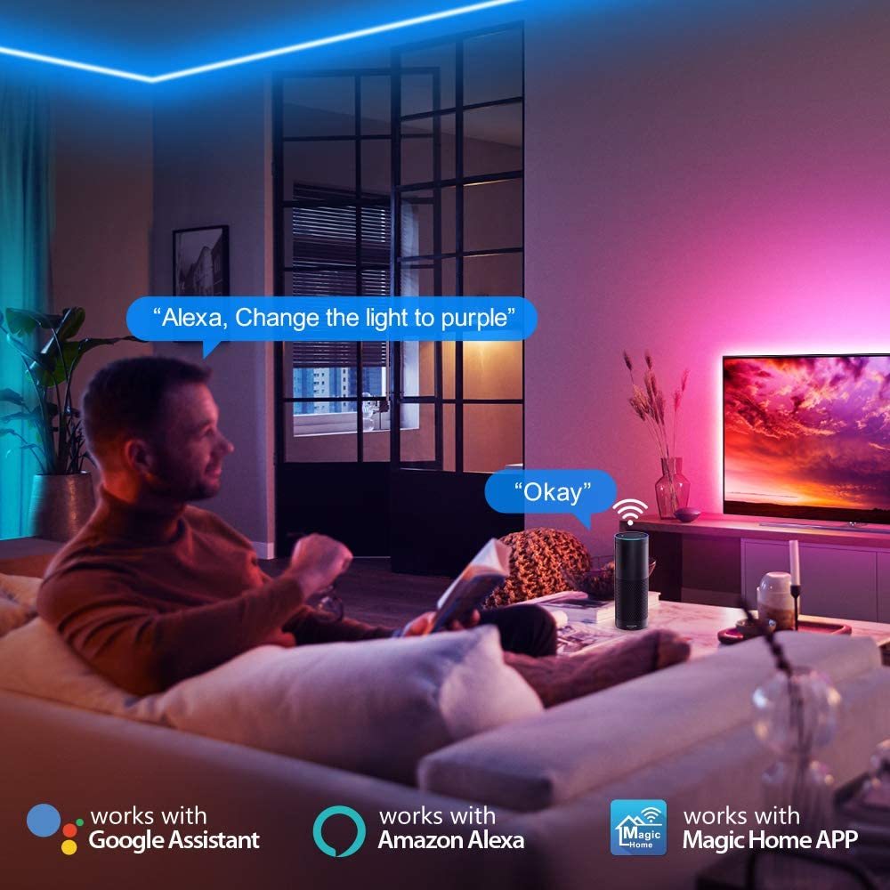 Smart Ape: WiFi App Controlled LED Strip RGB 5M Kit image