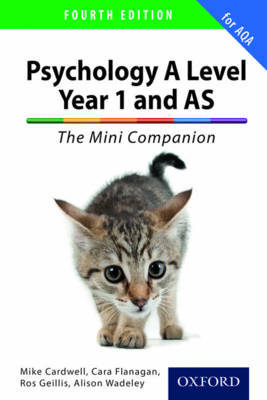 The Complete Companions: A Level Year 1 and AS Psychology: The Mini Companion for AQA by Mike Cardwell image