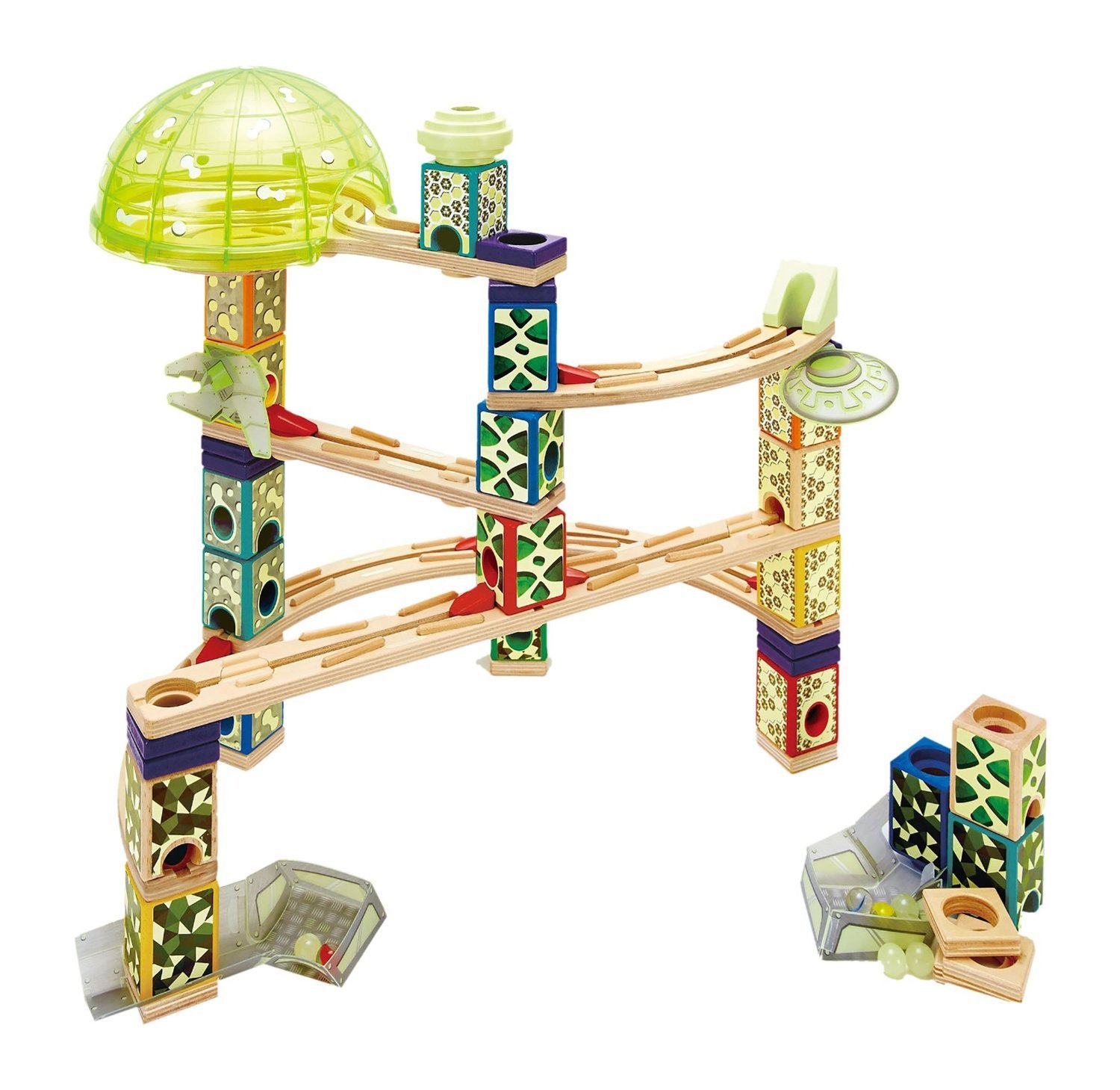 Buy Quadrilla Space City Marble Run at Mighty Ape Australia
