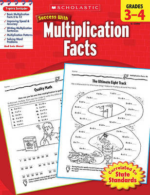 Scholastic Success with Multiplication Facts, Grades 3-4 by William Earl image