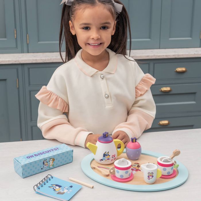 Buy Wooden Bluey Tea Party Set at Mighty Ape NZ