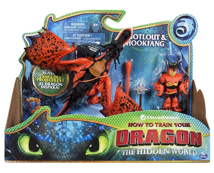 How to Train Your Dragon 3: Snotlout & Hookfang - Dragon & Viking Playset image
