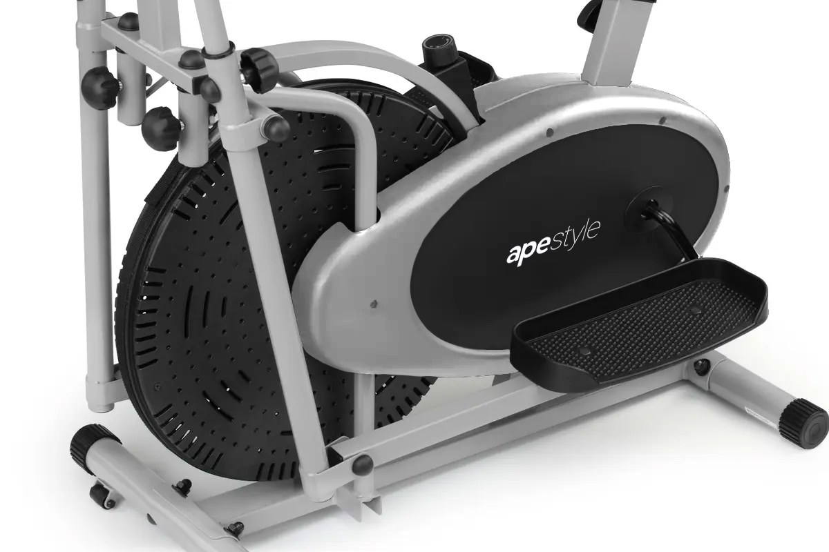 Ape Style Elliptical Cross Trainer with Heart Rate Monitor & Resistance Bands image