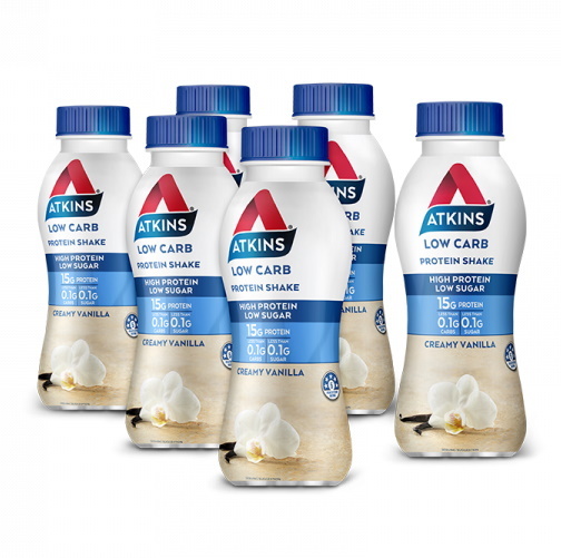 Atkins Low Carb Protein Shake - Vanilla (Pack of 6) image
