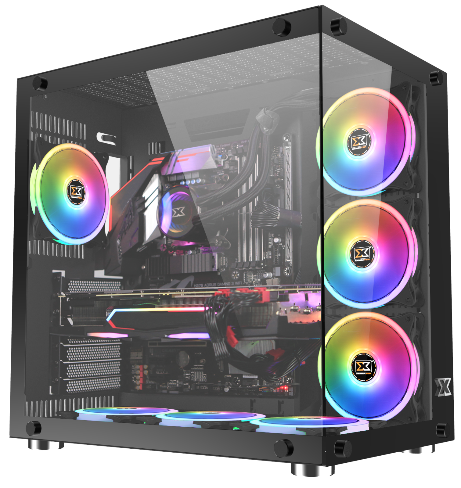 Xigmatek Aquarius Plus Mid Tower Case | at Mighty Ape Australia