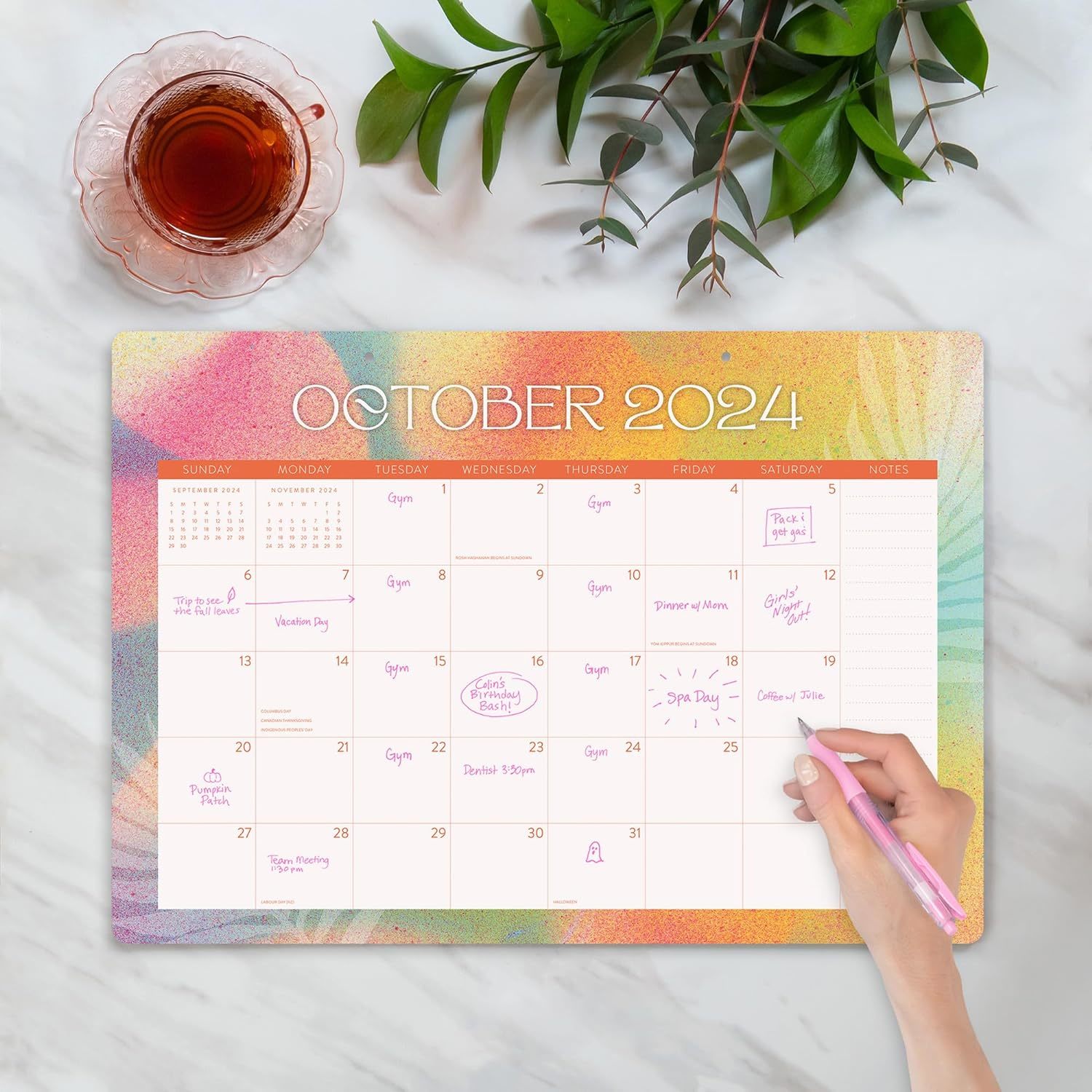 Buy Orange Circle Studio: Decorative Desk Blotter 2024 - Dreamy ...