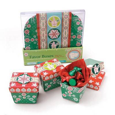 Jolly Holiday Favor Boxes image