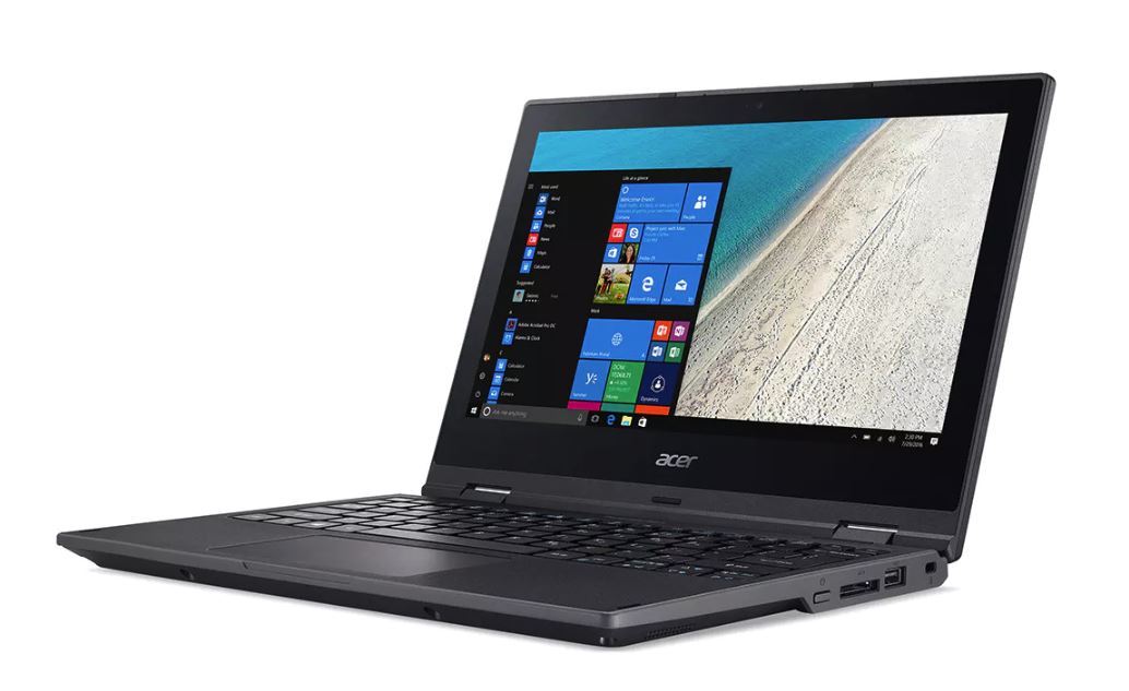 Acer TravelMate Spin B118 PRO 11.6" Touch N5000 4GB 128GB SSD W10Pro 3Yr Academic Rugged image