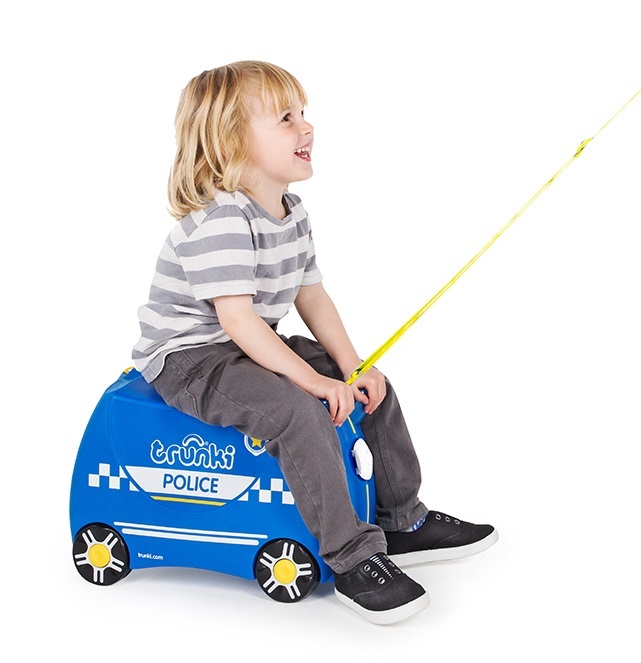 Percy Police Car Trunki - Ride-On Suitcase image