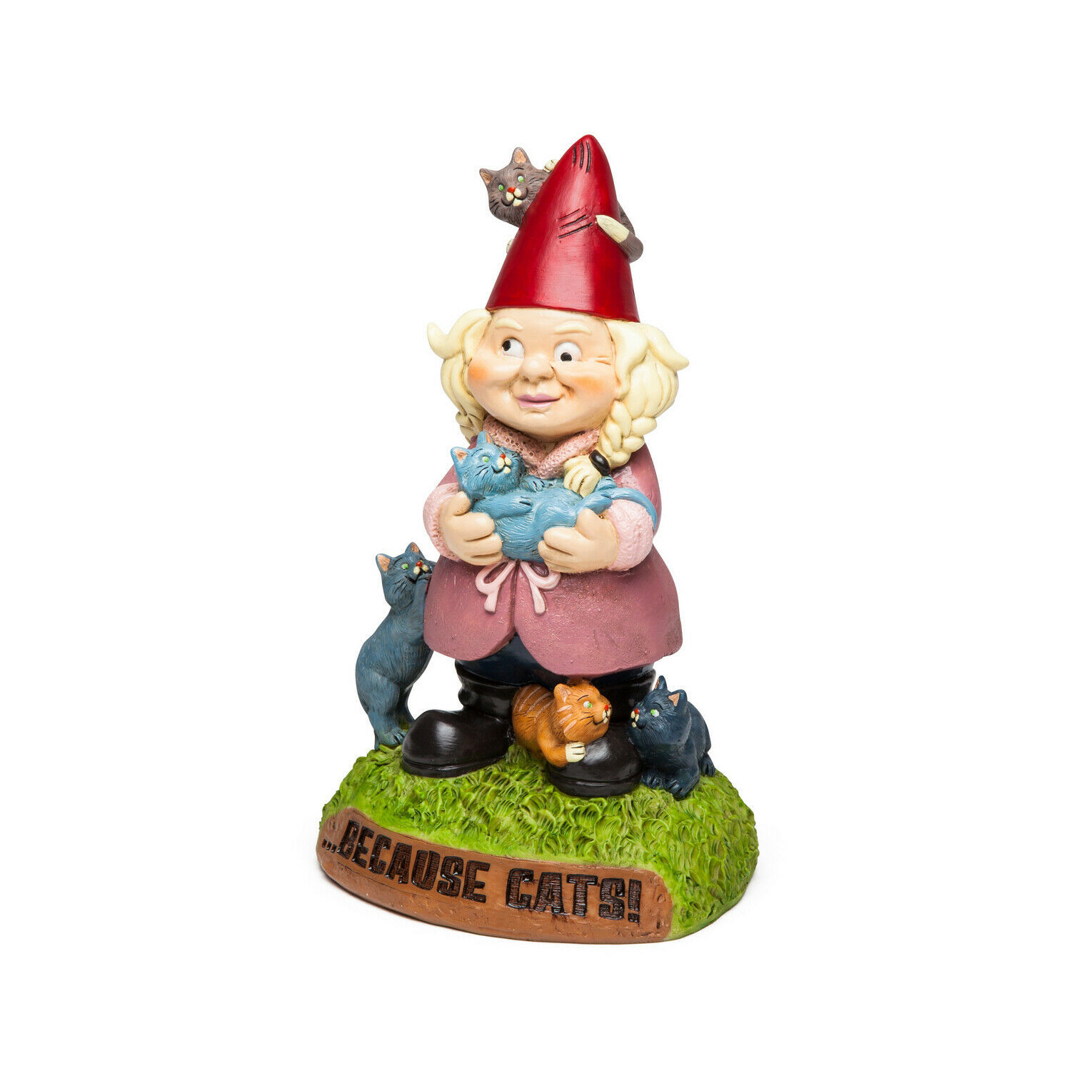 BigMouth – The Crazy Cat Lady Garden Gnome image