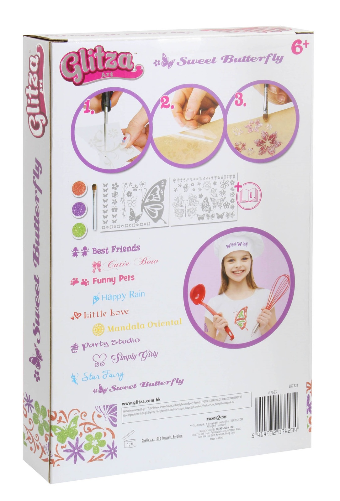 Glitza: Transfer Art - Sweet Butterfly (80pc)