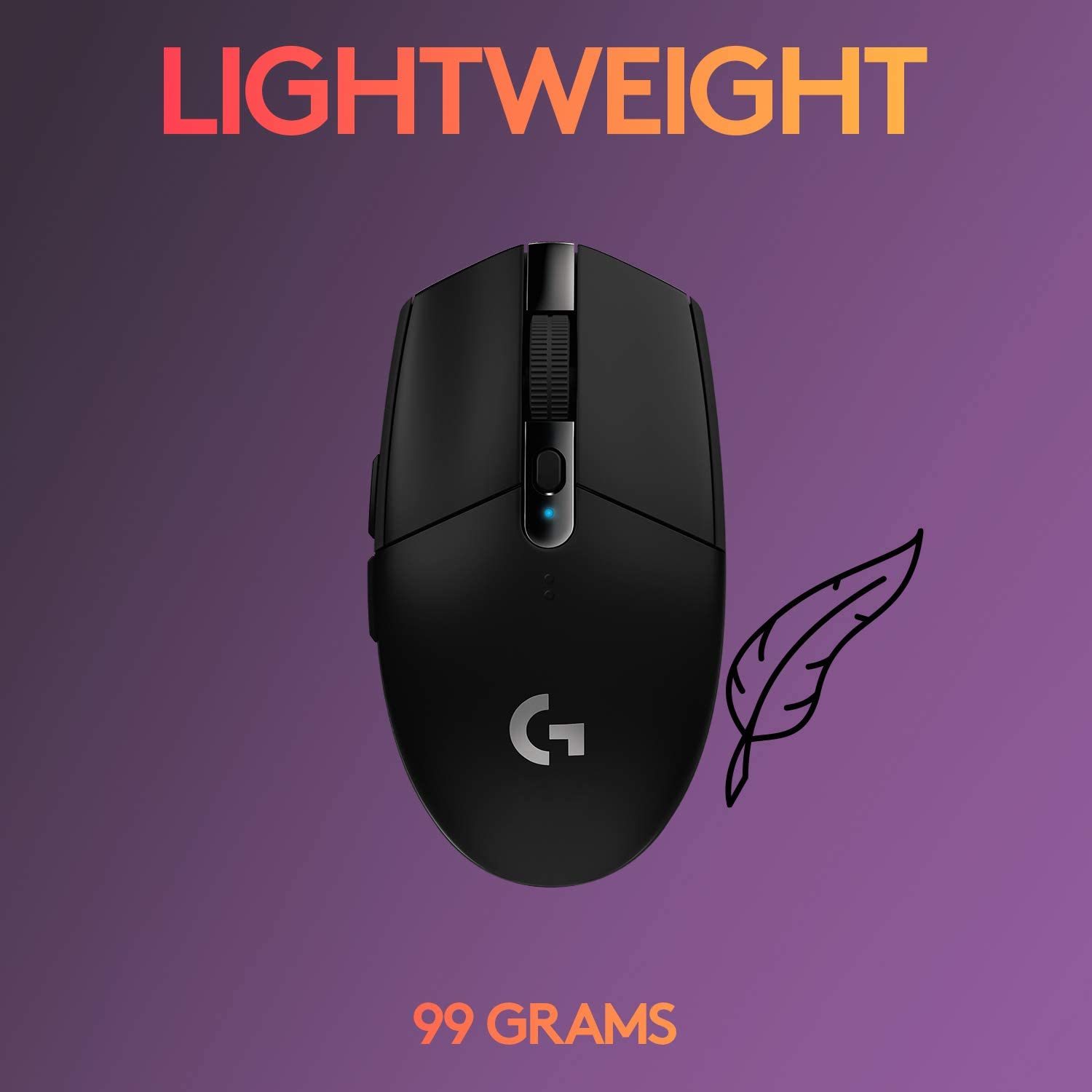 Logitech G305 LIGHTSPEED Wireless Gaming Mouse - Black for image