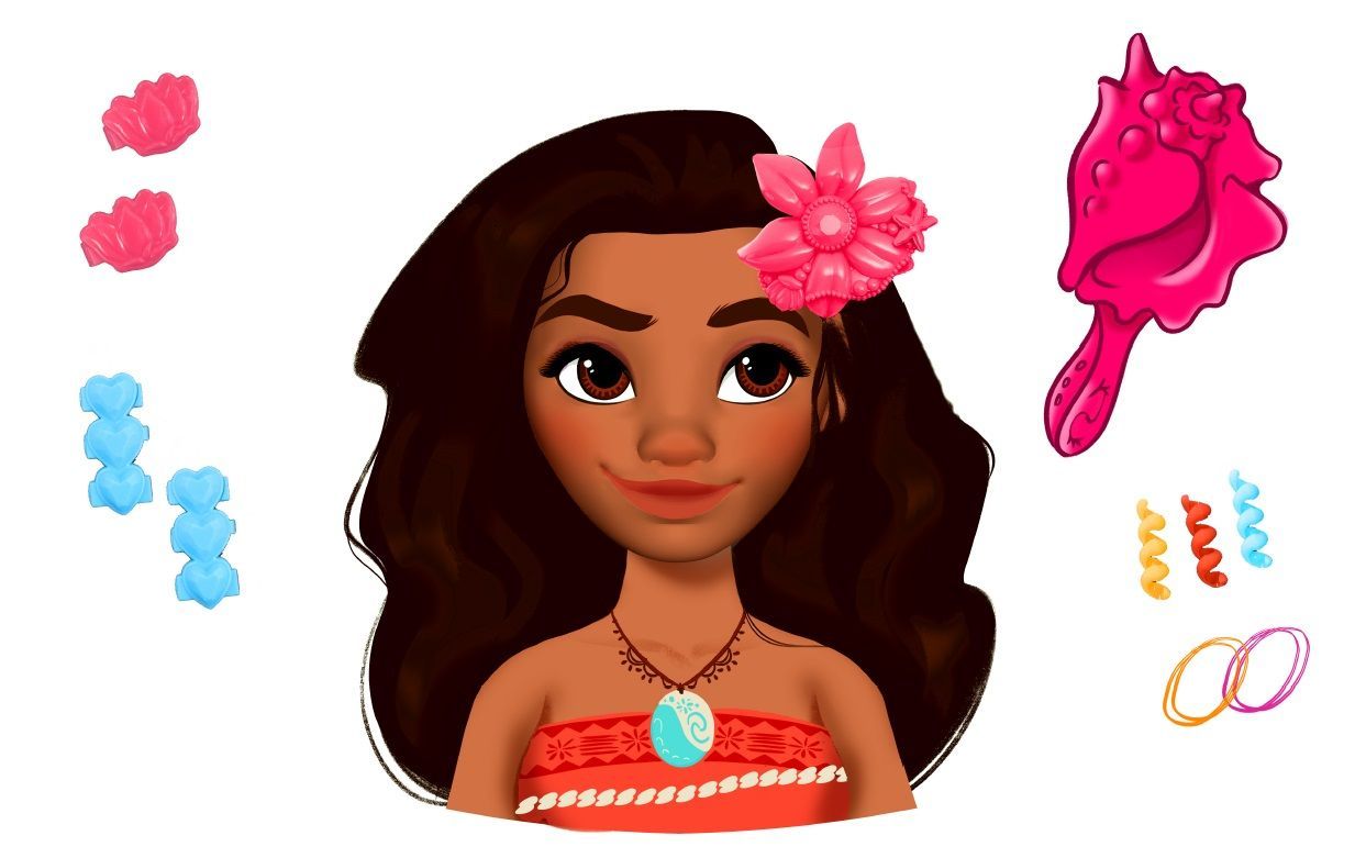 Disney: Hair Styling Head - Moana image