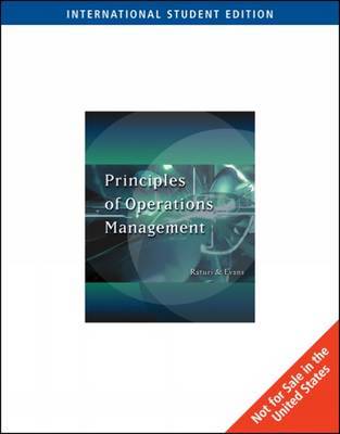 Principles of Operation Management: With Infotrac by Amitabh Raturi image