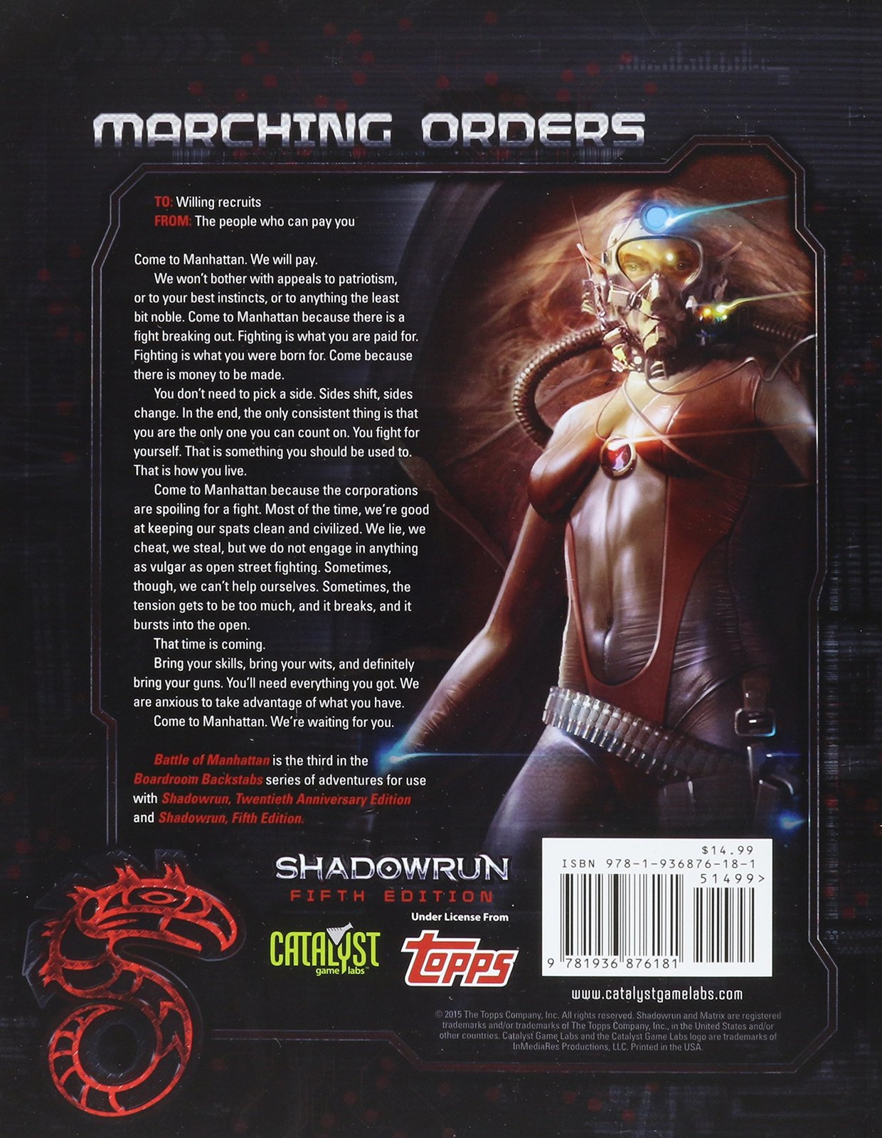 Shadowrun RPG: Battle of Manhattan - Game Supplement image
