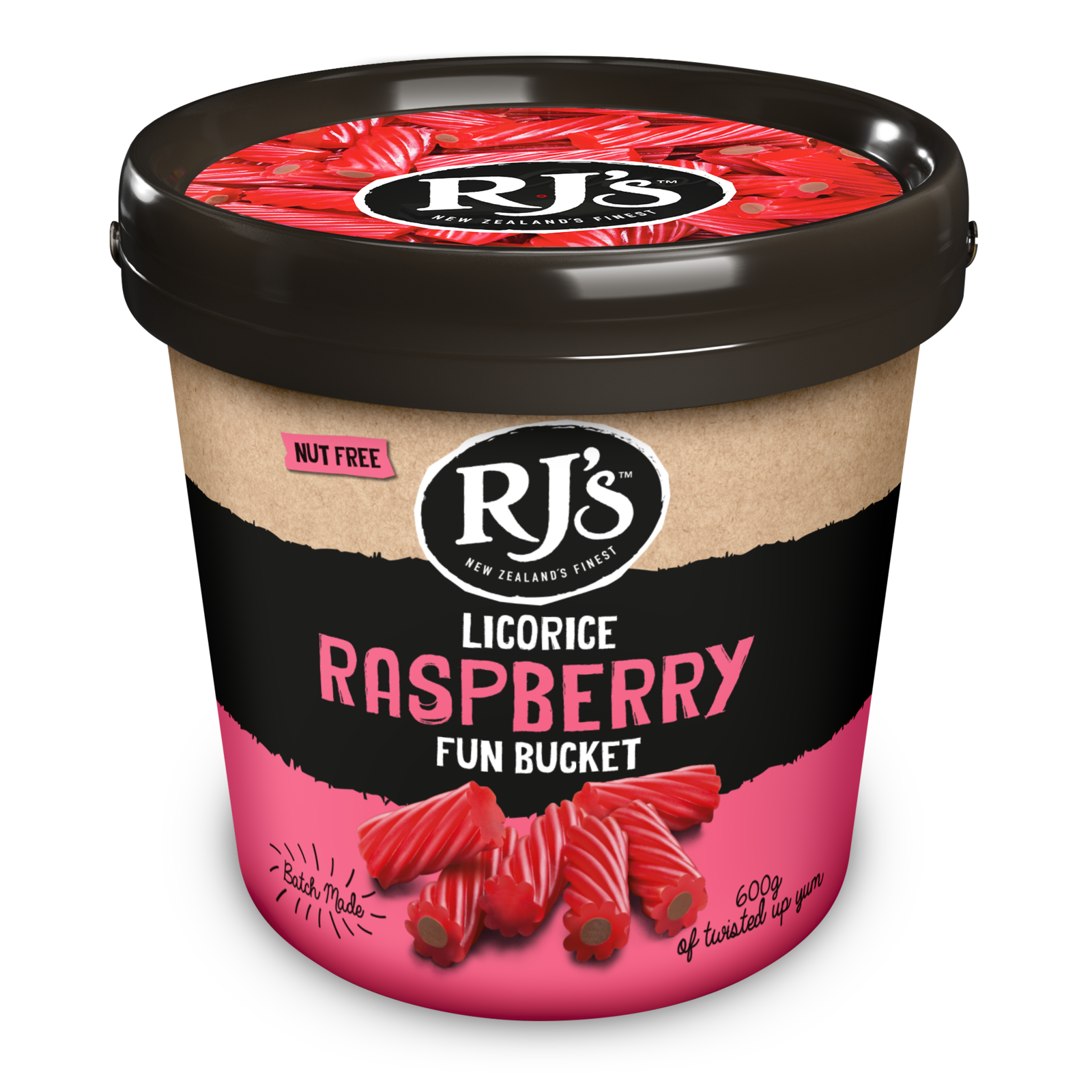 RJ's Licorice Raspberry Fun Bucket 600g image