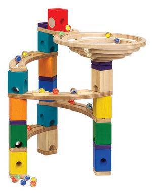 Quadrilla Wood Marble Run Set - Basic 99pc image