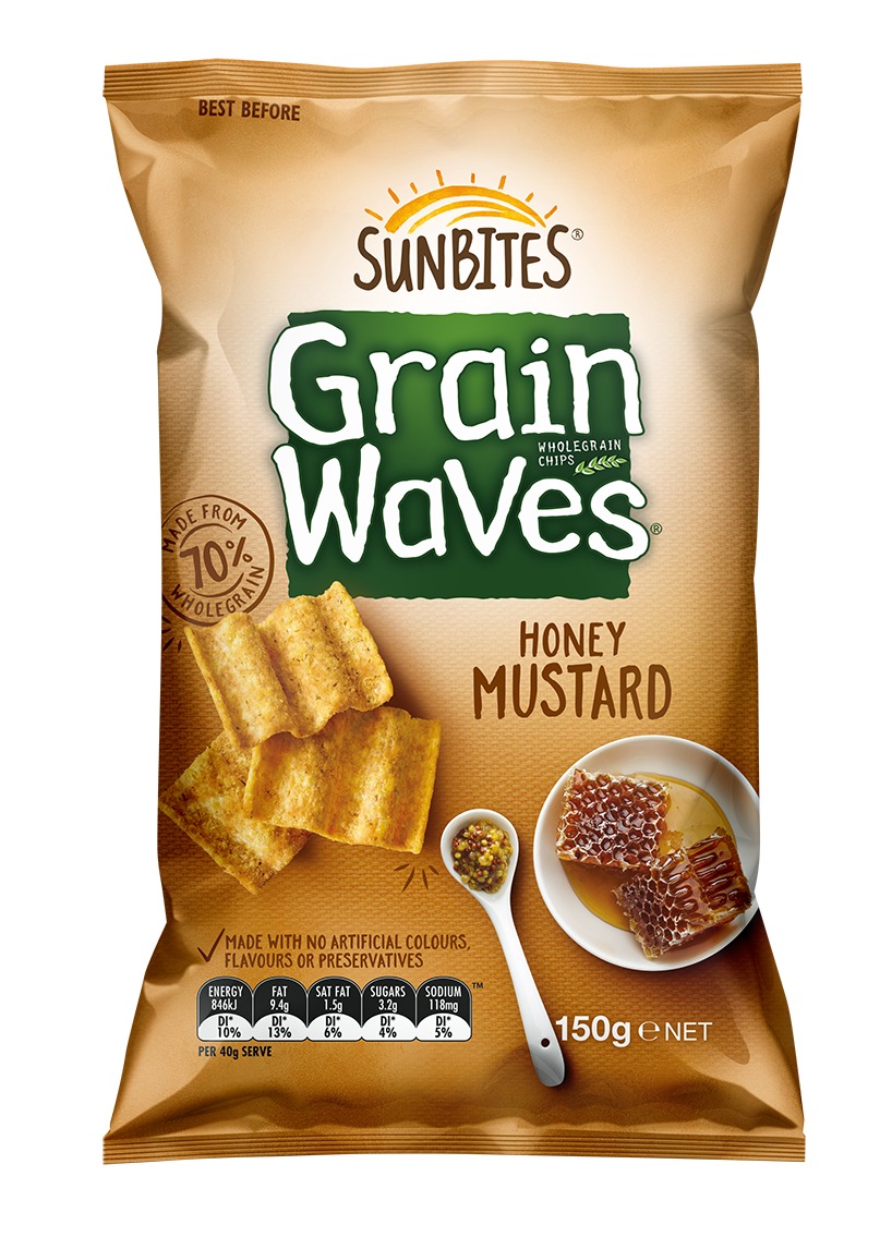 Sunbites Grain Waves - Honey Mustard (150g) image