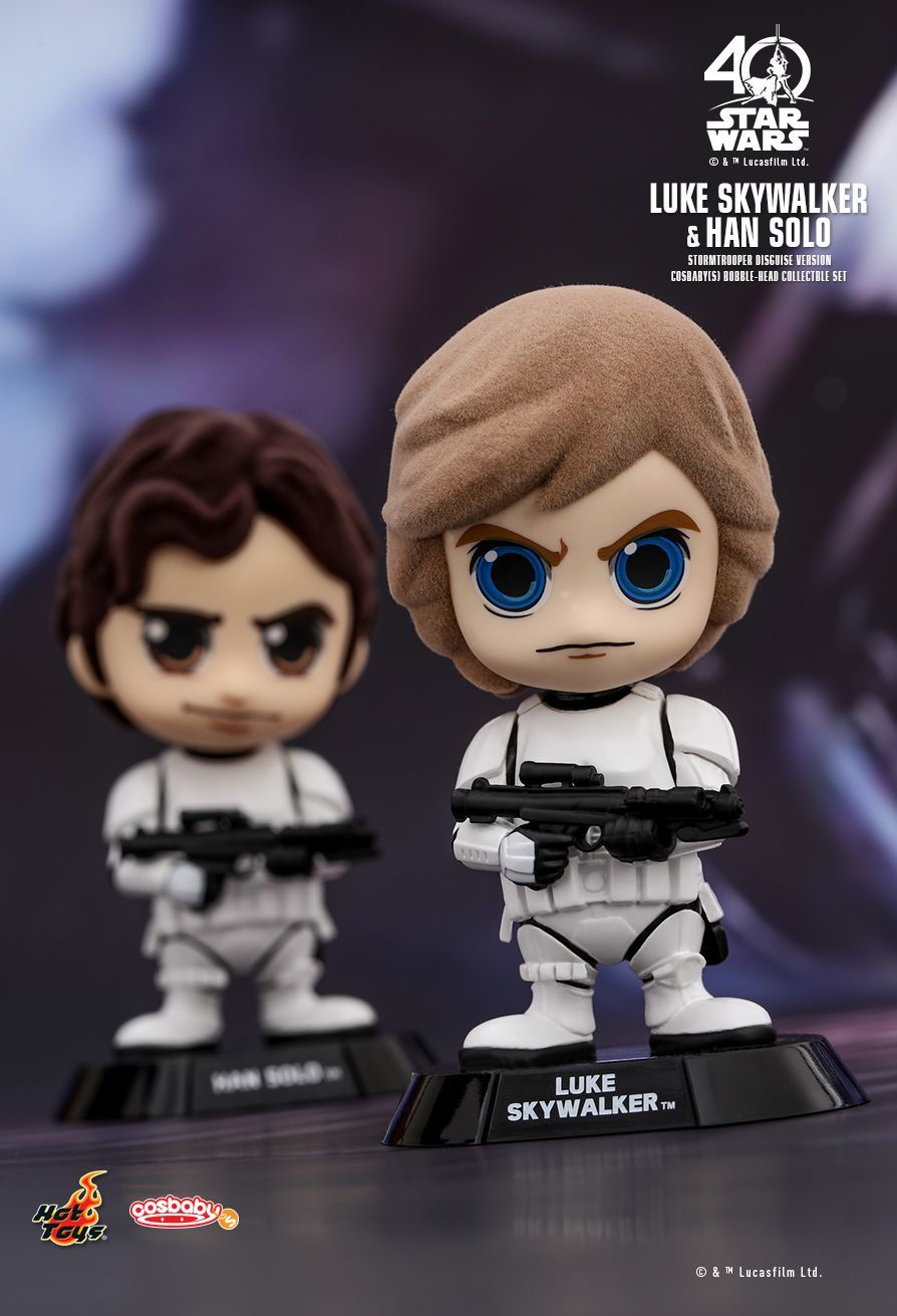 Luke & Han (Stormtrooper Disguise) - Cosbaby Set image