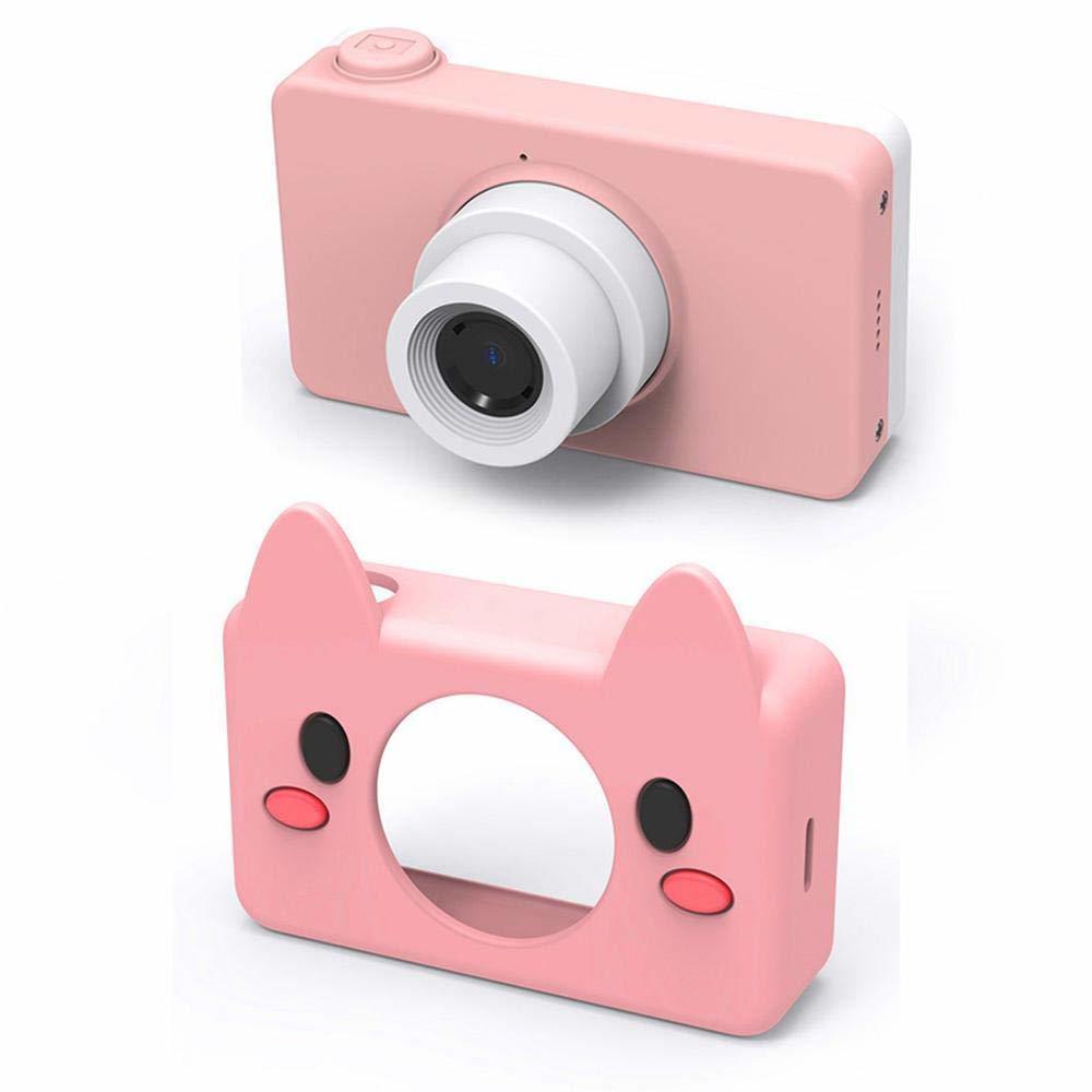 kids Digital Camera 1080P with 8GB SD Card - Pink Pig image