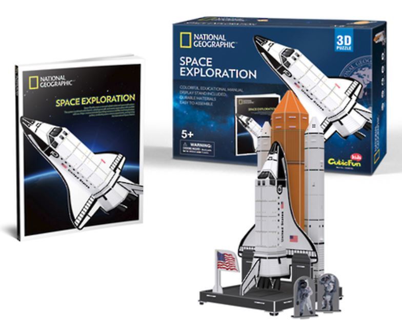 National Geographic: Space Shuttle Discovery - 65 Piece 3D Puzzle image