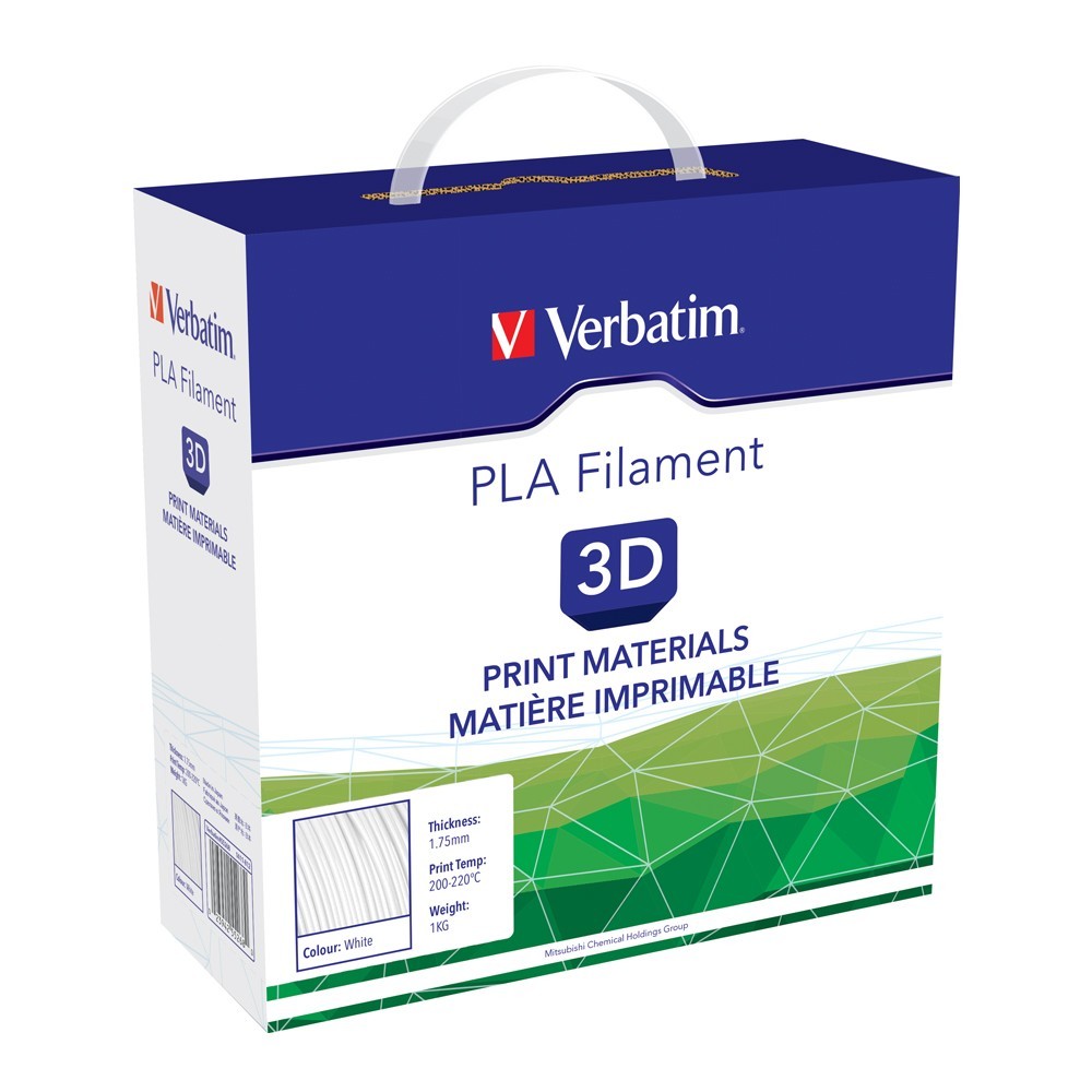 Verbatim 3D Printer PLA 1.75mm Filament - 1kg (White)