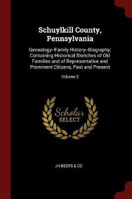 Schuylkill County, Pennsylvania by Jh Beers & Co