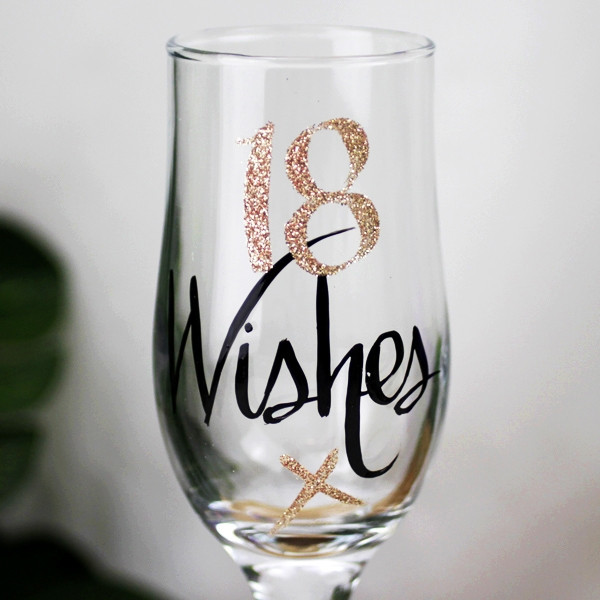 Wishes: 18 Wishes Rose Gold Shot Glass image