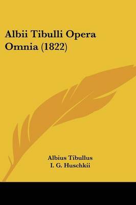 Albii Tibulli Opera Omnia (1822) image