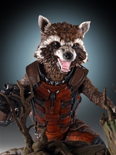 Guardians of the Galaxy Rocket Raccoon & Groot Statue image