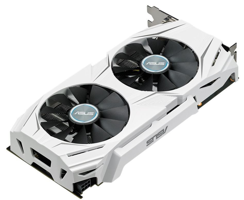 ASUS DUAL-GTX1060-O3G Dual Fan GTX1060 3GB Overclocked GDDR5 - White image