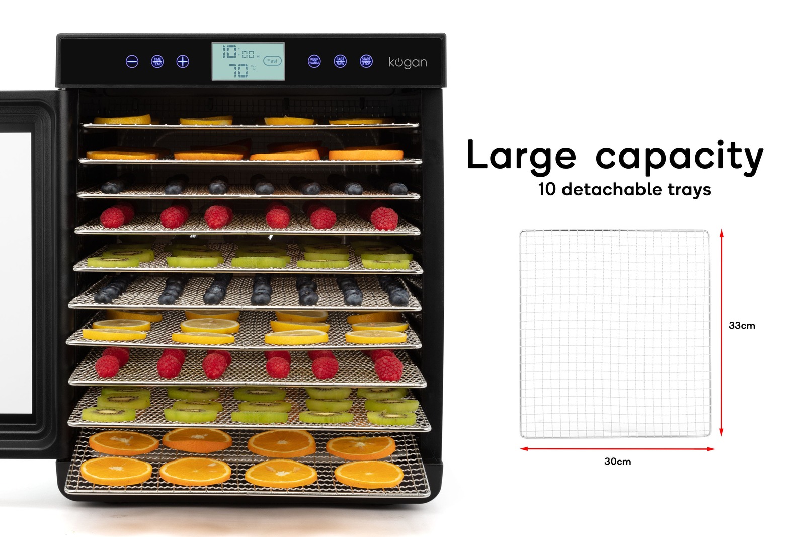 Buy Kogan 10 Tray Food Dehydrator at Mighty Ape NZ