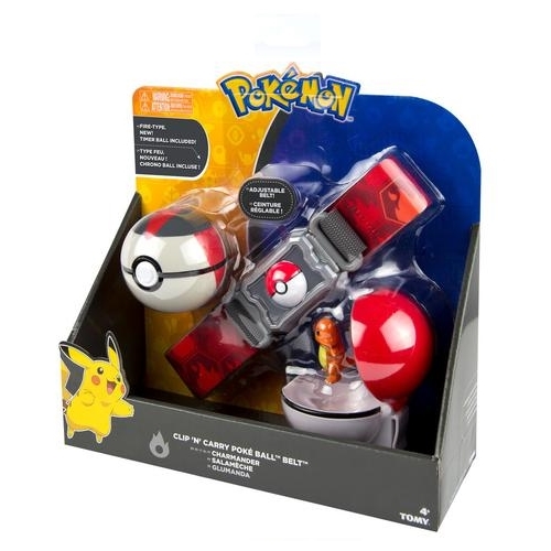 Pokémon: Poke Ball Belt (Fire) - Clip N Carry Set